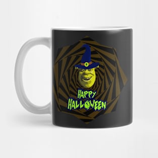 Funny Halloween Shrek Meme Mug